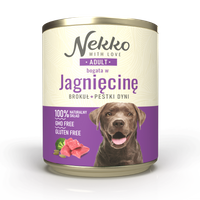 Nekko Jagnięcina z brokułami i pestkami dyni 800g - mokra karma dla dorosłych psów