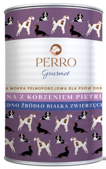 Perro Gourmet sarna z korzeniem pietruszki puszka 400g - mokra karma dla dorosłych psów