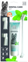 Mpets zestaw do czyszczenia zębów - szczoteczki i pasta o smaku mięty