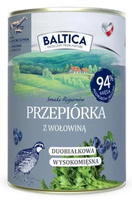 Baltica Przepiórka z wołowiną 400g - mokra karma dla dorosłych psów
