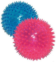 Yarro piłka z kolcami niepiszcząca 8cm - gumowa zabawka dla psa