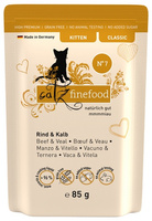Catz Finefood Classic Kitten N.07 Wołowina i cielęcina 85g - mokra karma dla kociąt