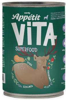 Comfy Appetit Vita Superfood jeleń puszka 400g - mokra karma dla dorosłych psów