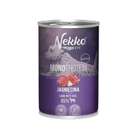 Nekko Monoprotein Junior jagnięcina z ryżem 400g - mokra karma dla szczeniąt