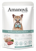 Amanova Cat Wołowina i kurczak 85g - mokra karma dla dorosłych kotów