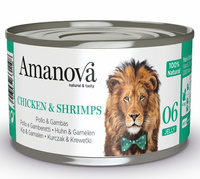 Amanova Cat Kurczak z krewetkami w galarecie 70g - mokra karma dla dorosłych kotów