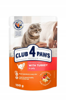 Club 4 Paws indyk w galarecie saszetka 100g