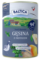 Baltica Gęsina z indykiem 400g - mokra karma dla dorosłych psów