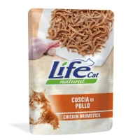 Life Cat udko z kurczaka z marchewką 70g - mokra karma dla dorosłych kotów