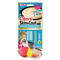 Inaba Cat Churu Skin&Coat tuńczyk z eskalopkami 4x14g