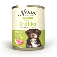 Nekko Junior Królik z jabłkiem i rumiankiem 800g - mokra karma dla szczeniąt