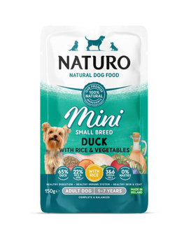 Naturo Mini - Kaczka z ryżem i warzywami saszetka 150g