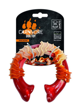 Mpets gryzak CARNIVORE Ring Bone bekon L  14cm