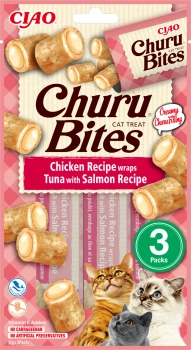 Inaba Cat Churu Bites kurczak z tuńczykiem i łososiem 3x10g