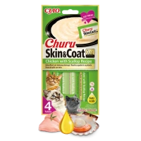 Inaba Cat Churu Skin & Coat kurczak z eskalopkami 4x14g