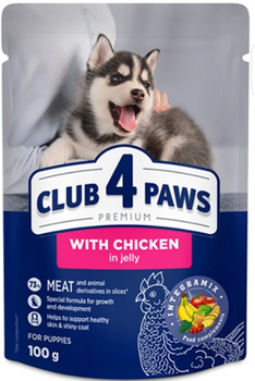 Club 4 Paws szczeniak kurczak w galarecie saszetka 100g