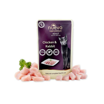 Nuevo kurczak z królikiem saszetka 85g
