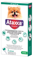 Ataxxa 200mg/40mg do 4 kg - krople na pchły i kleszcze dla psa