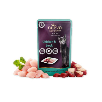 Nuevo kurczak z kaczką 85g - mokra karma dla kota dorosłego